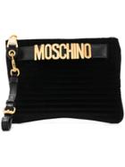 Moschino Logo Belt Clutch - Black