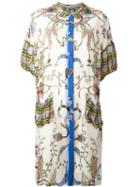 Tsumori Chisato Multi-pattern Shift Dress, Women's, Size: Small, Nude/neutrals, Cupro/polyester