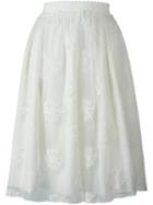 Blugirl Embroidered Tulle Skirt