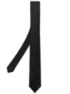 Saint Laurent Classic Woven Tie - Black