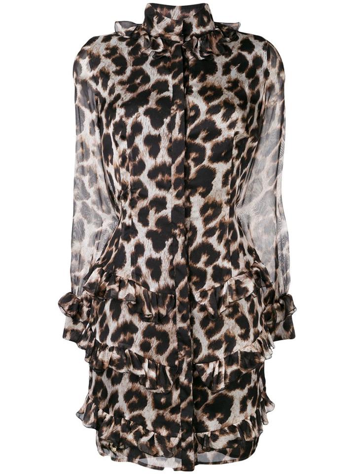 Philipp Plein Leopard Print Dress - Black