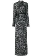 A.f.vandevorst Ring Print Maxi Shirt Dress - Black