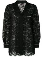 Dolce & Gabbana Sheer Lace Shirt - Black