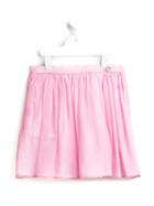 Msgm Kids Pleated Skirt, Kids Unisex, Size: 12 Yrs, Pink/purple, Silk/cotton