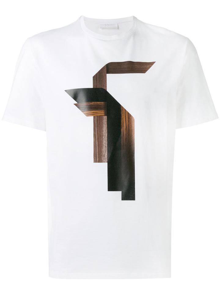 Graphic Print T-shirt - Men - Cotton - L, White, Cotton, Neil Barrett