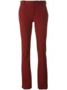 Joseph Flared Trousers, Women's, Size: 44, Red, Viscose/acetate/cotton/polyester