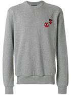 Dolce & Gabbana Devil Designer's Patch Sweatshirt - Grey