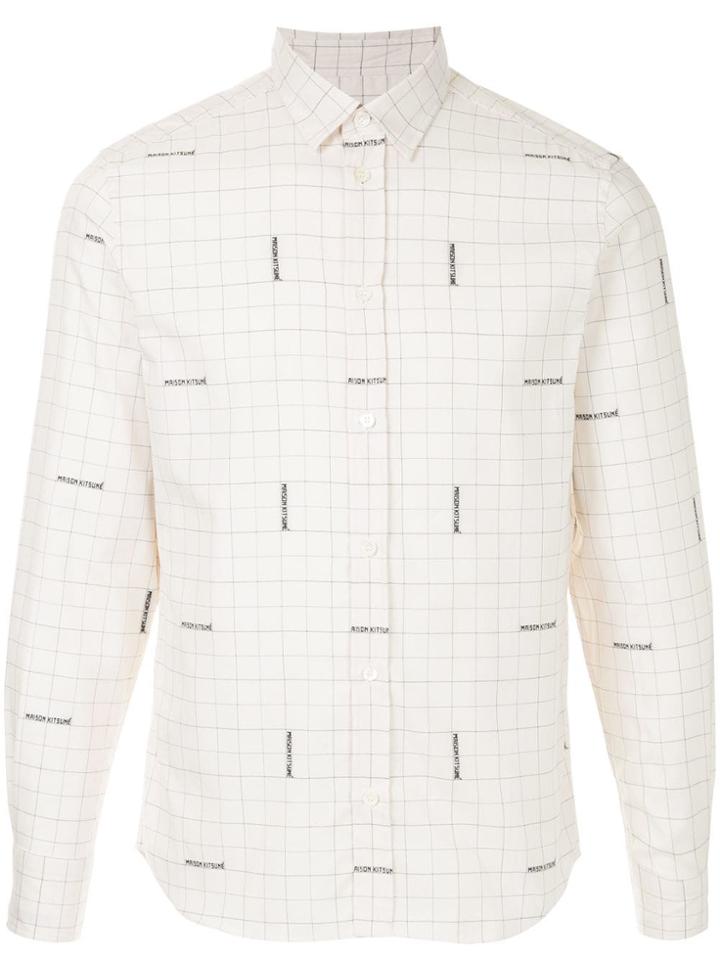 Maison Kitsuné Check Shirt - Neutrals