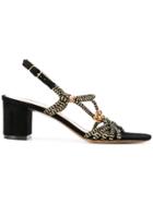 Tila March Rope Sling Back Eivissa Sandals - Black