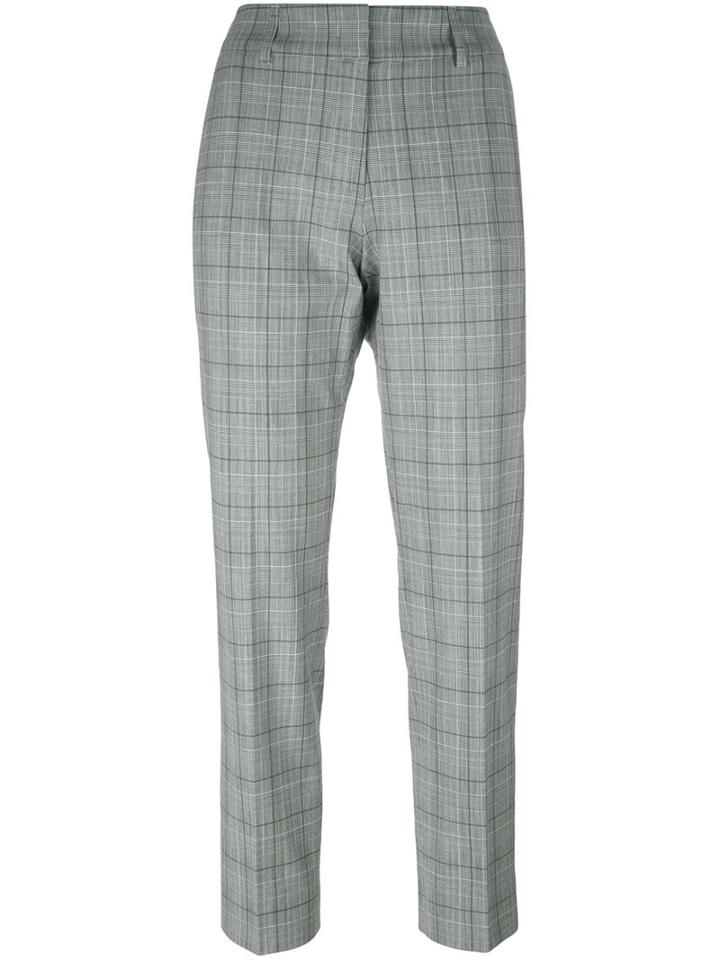 Piazza Sempione Checked Straight Trousers