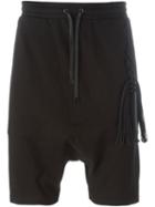 D.gnak Drop Crotch Shorts, Men's, Size: 32, Black, Cotton