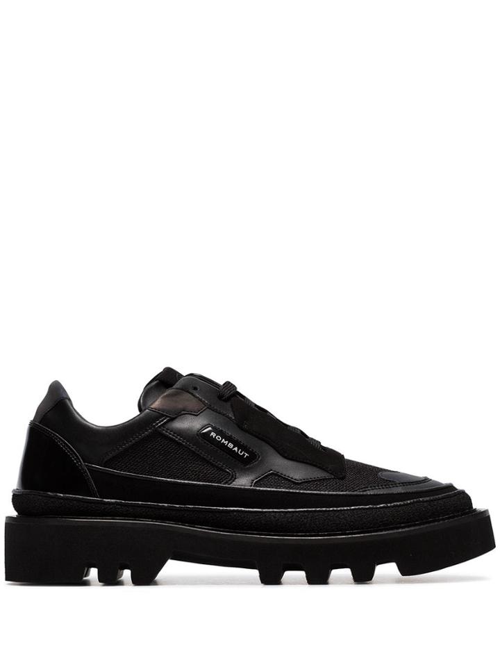 Rombaut Black Protect Hybrid Vegan Leather Low-top Sneakers