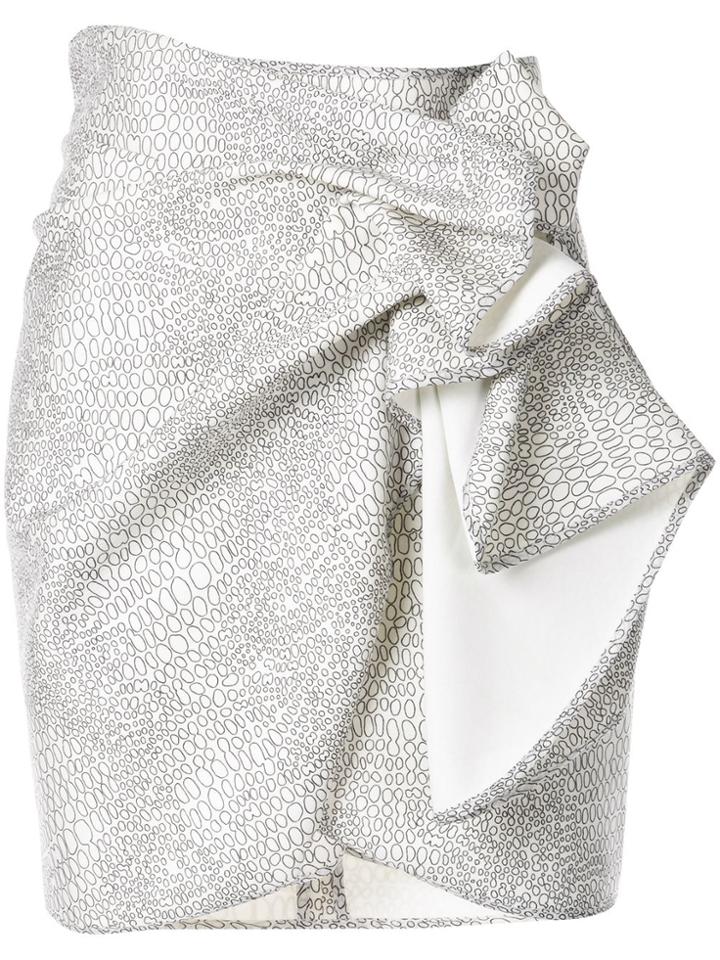 Acler Bronte Twist-effect Short Skirt - White