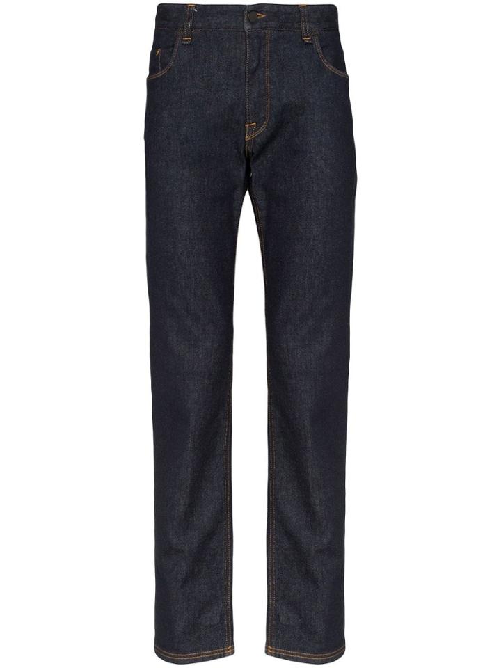 Fendi Logo-pocket Slim Jeans - Blue