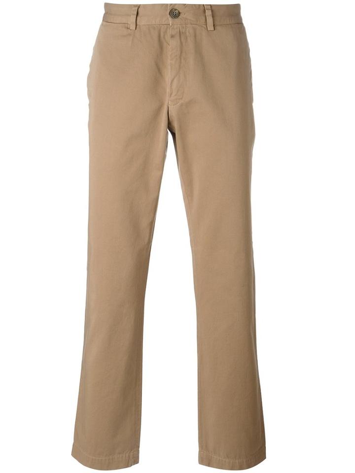 Sunspel Classic Chinos, Men's, Size: 32/32, Nude/neutrals, Cotton