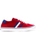 Tommy Hilfiger Knitted Low Top Sneakers - Red