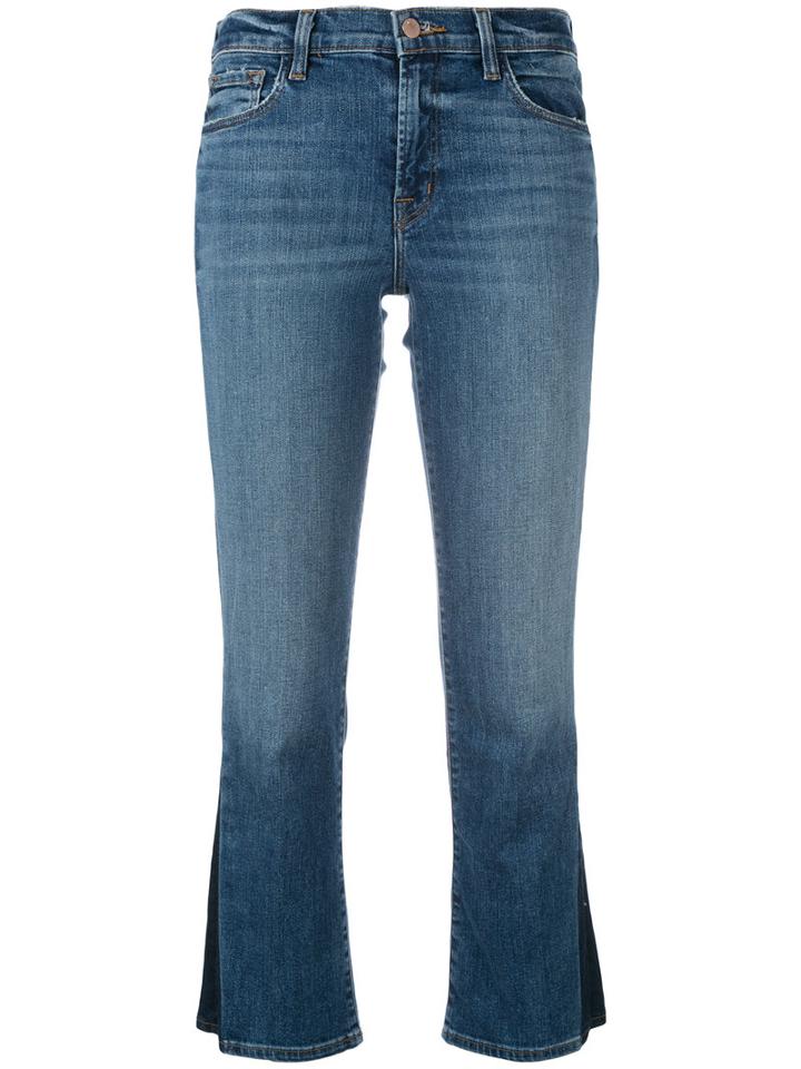 J Brand Selena Cropped Jeans, Women's, Size: 24, Blue, Cotton/polyurethane