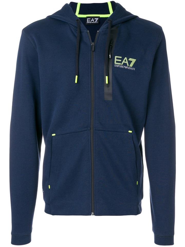 Ea7 Emporio Armani Zipped Track Jacket - Blue