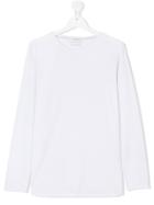 Paolo Pecora Kids Classic Crew Neck - White