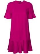 Red Valentino Pleated Mini Dress - Pink & Purple