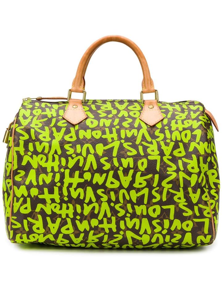 Louis Vuitton Vintage 2009's Graffiti Speedy 30cm Bag - Green