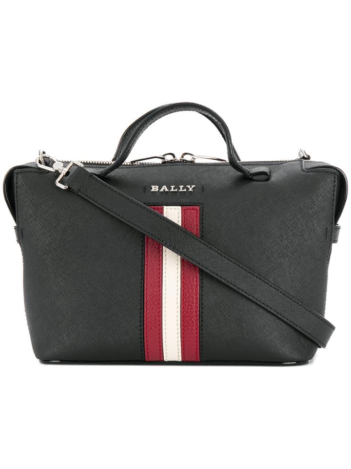Bally Striped Tote Bag - Black