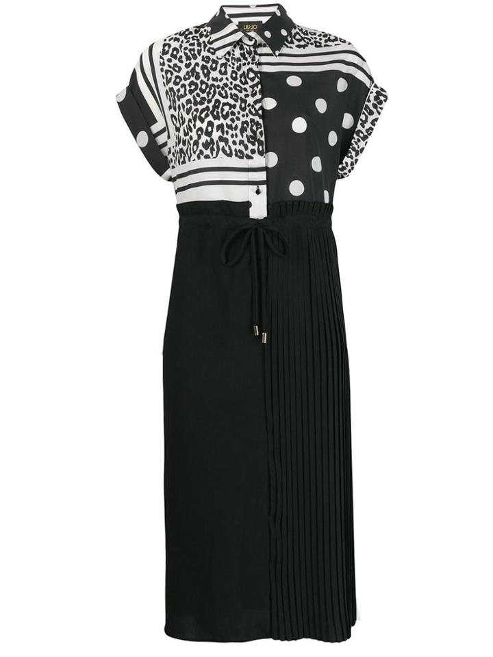 Liu Jo Print Mix Dress - Black