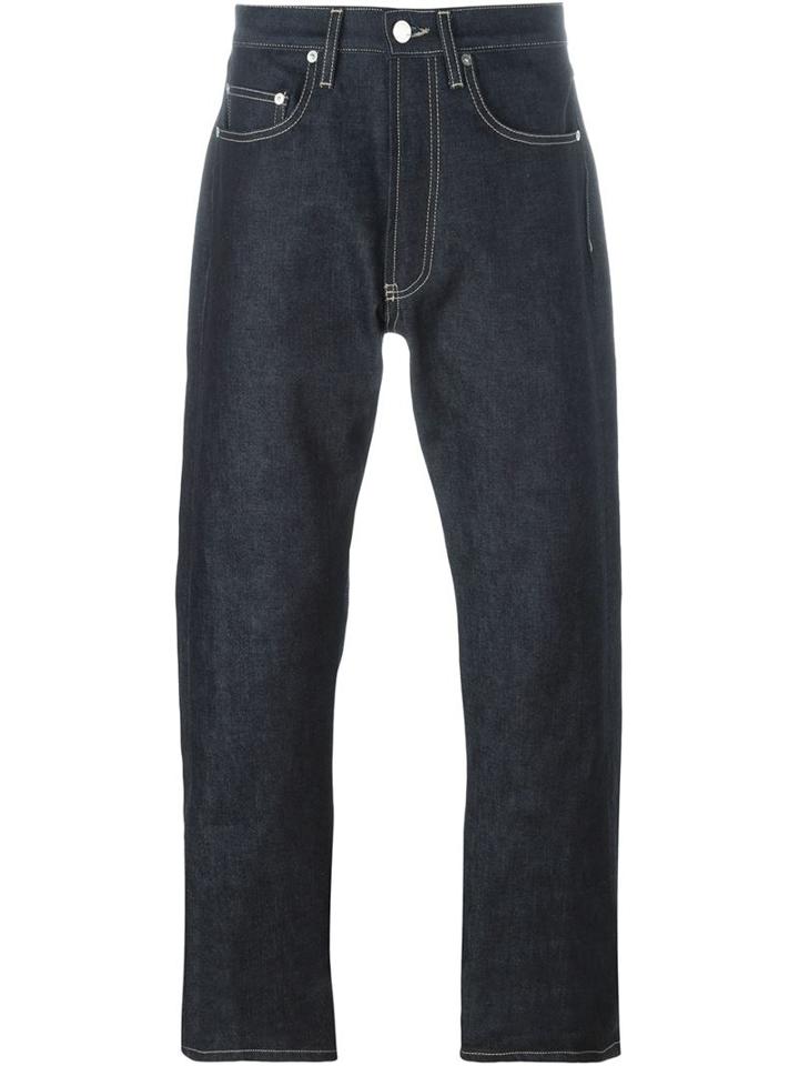 E. Tautz Loose Fit Jeans, Men's, Size: 30, Blue, Cotton