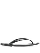 Ea7 Emporio Armani Logo Flip Flops - Black