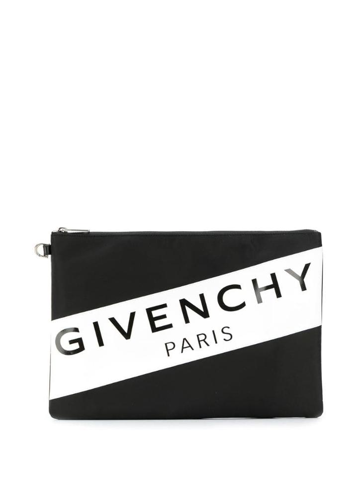 Givenchy Large Logo Clutch Bag - Black