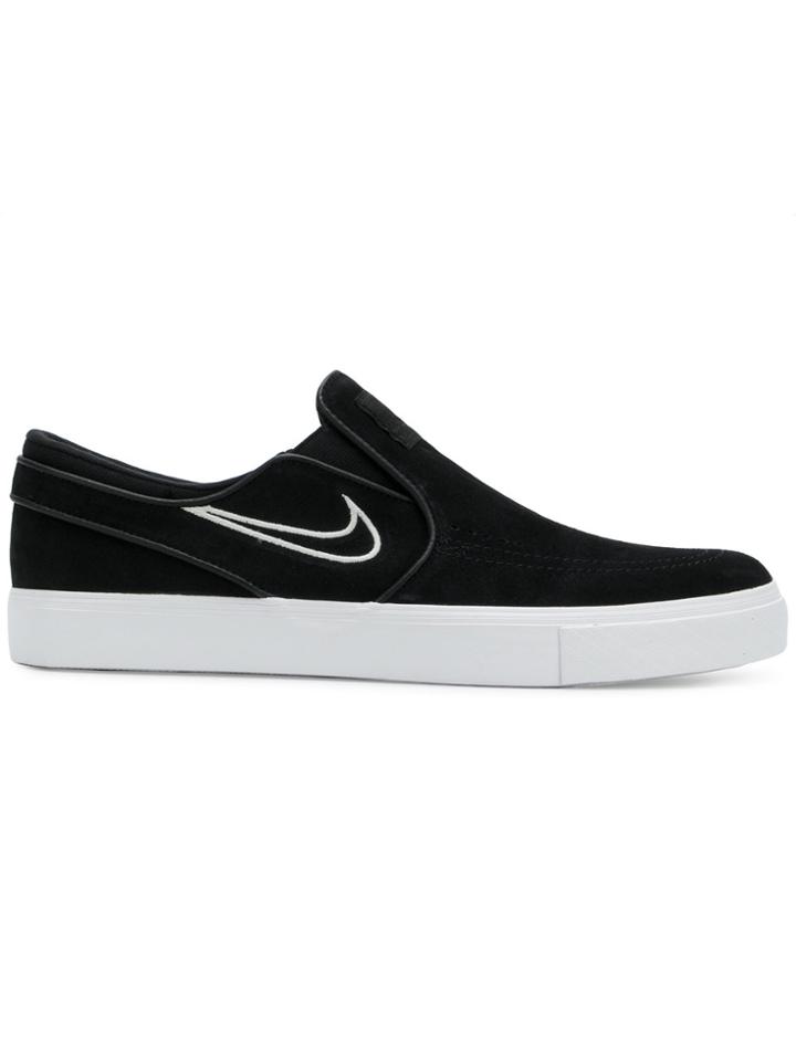 Nike Logo Slip-on Sneakers - Black