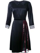 Marc Jacobs Sequin Detail Satin Dress, Women's, Size: 0, Black, Silk