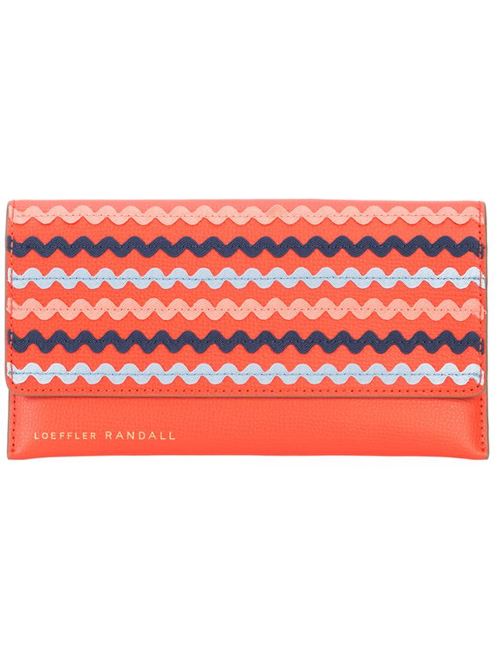 Loeffler Randall Wave Design Wallet - Red