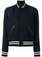 Saint Laurent Classic Teddy Jacket, Women's, Size: 44, Black, Wool/lamb Skin/cotton