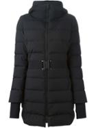 Herno Belted Padded Jacket, Women's, Size: 40, Black, Polyester/polytetrafluoroethylene (ptfe)/polyamide/polyamide
