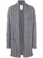 Lost & Found Rooms - Long Open-front Cardigan - Men - Acrylic/wool/alpaca - M, Grey, Acrylic/wool/alpaca