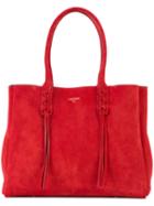 Lanvin - Shopper Tote Bag - Women - Calf Suede - One Size, Red, Calf Suede