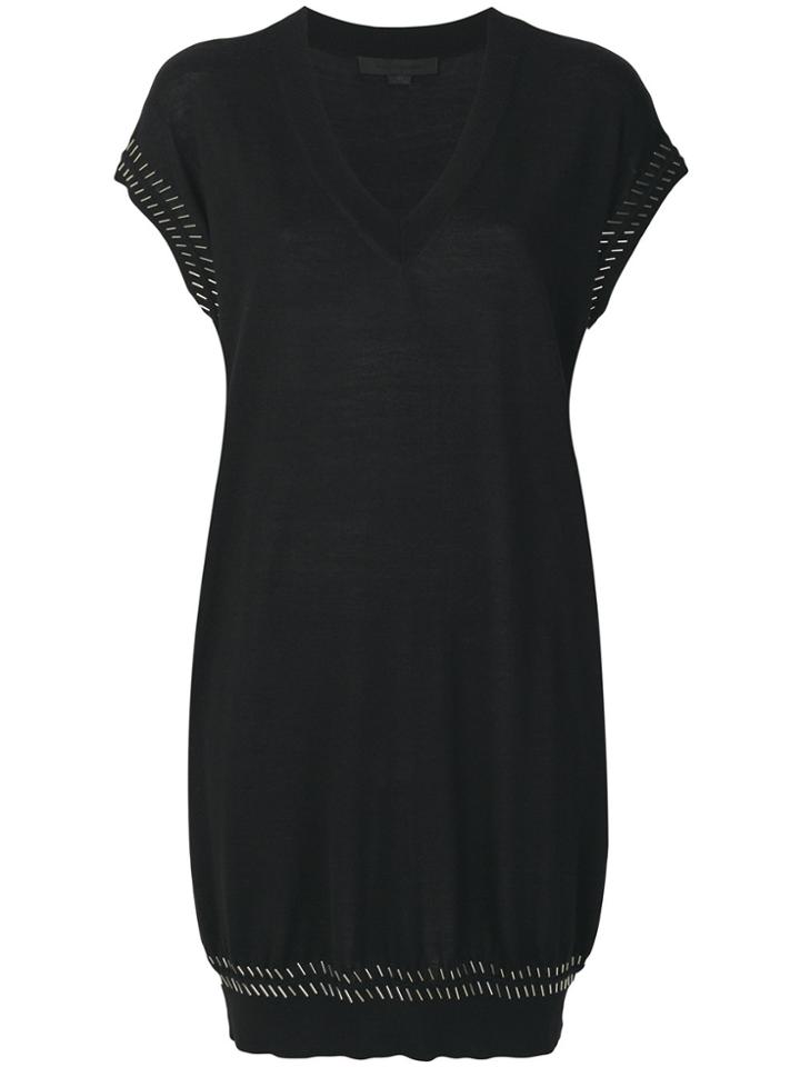 Alexander Wang Beaded Classic Sweater Dress - Black