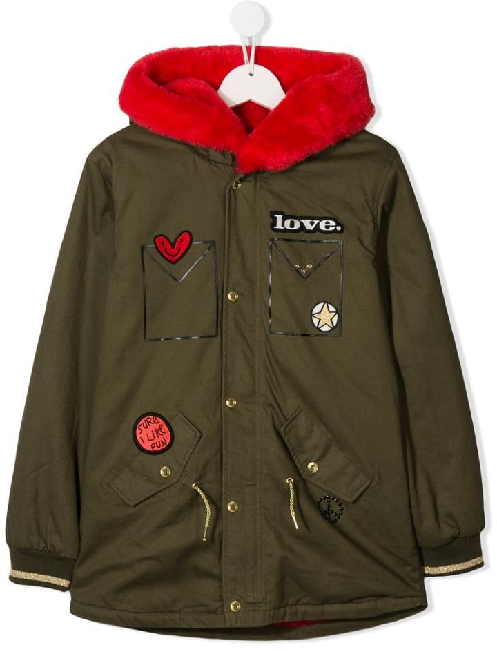 Little Marc Jacobs Teen Parka Coat - Green
