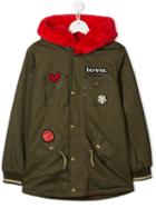 Little Marc Jacobs Teen Parka Coat - Green