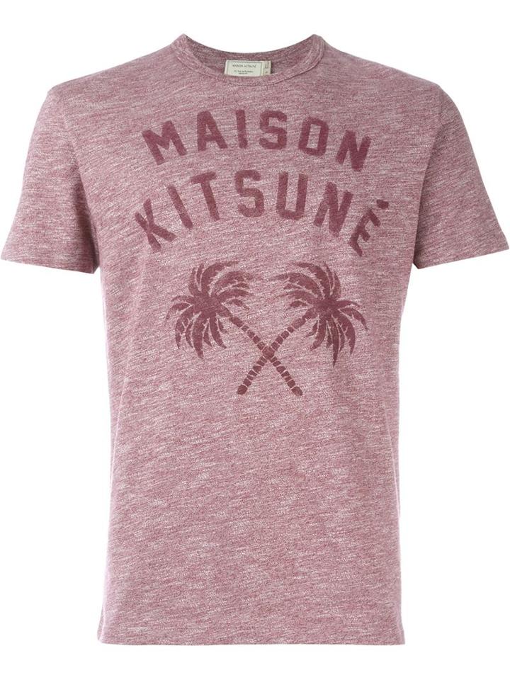 Maison Kitsuné Palm Tree Print T-shirt
