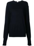 Bassike - Weekend Sweater - Women - Cashmere/merino - 8, Blue, Cashmere/merino