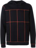 Christopher Kane Exposed Seam Detail Hooded Sweatshirt, Men's, Size: S, Black, Polyurethane/modal