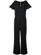 Polo Ralph Lauren V Neck Jumpsuit, Women's, Size: 8, Black, Polyester