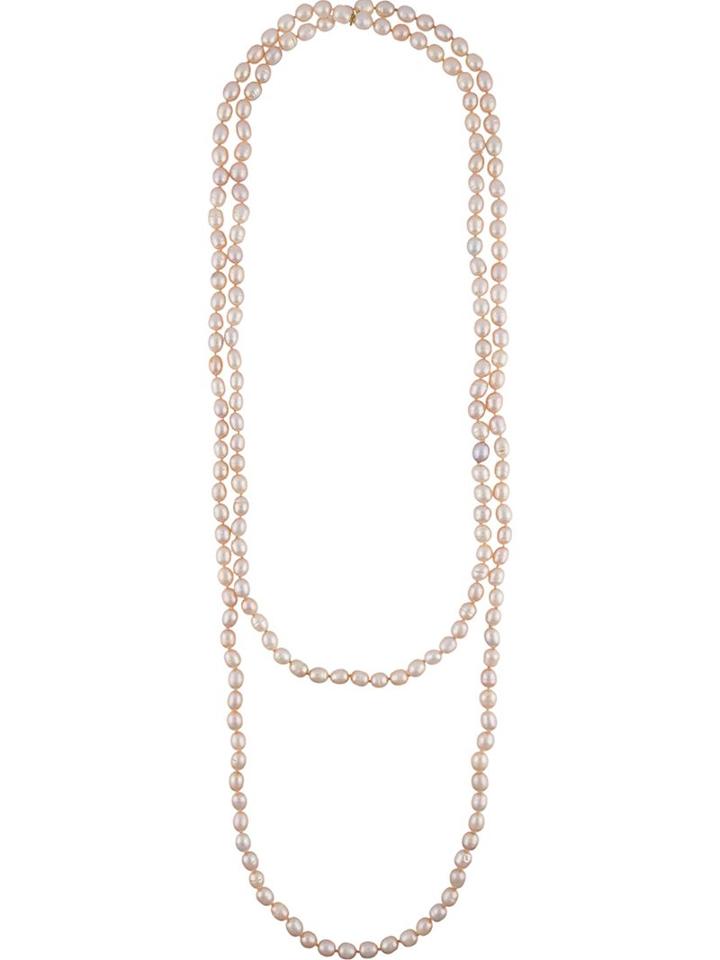 Chanel Vintage Faux Pearl Double Strand Necklace