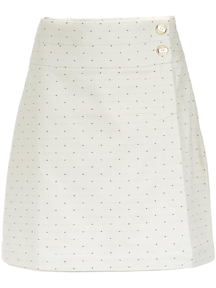 Lilly Sarti Polka Dot Skirt - Nude & Neutrals