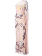 Zuhair Murad Floral One Shoulder Gown - Pink