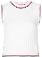 Thom Browne Ribbed Sleeveless Top - White