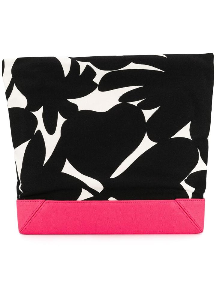 Marni Large Printed Clutch Bag - Black