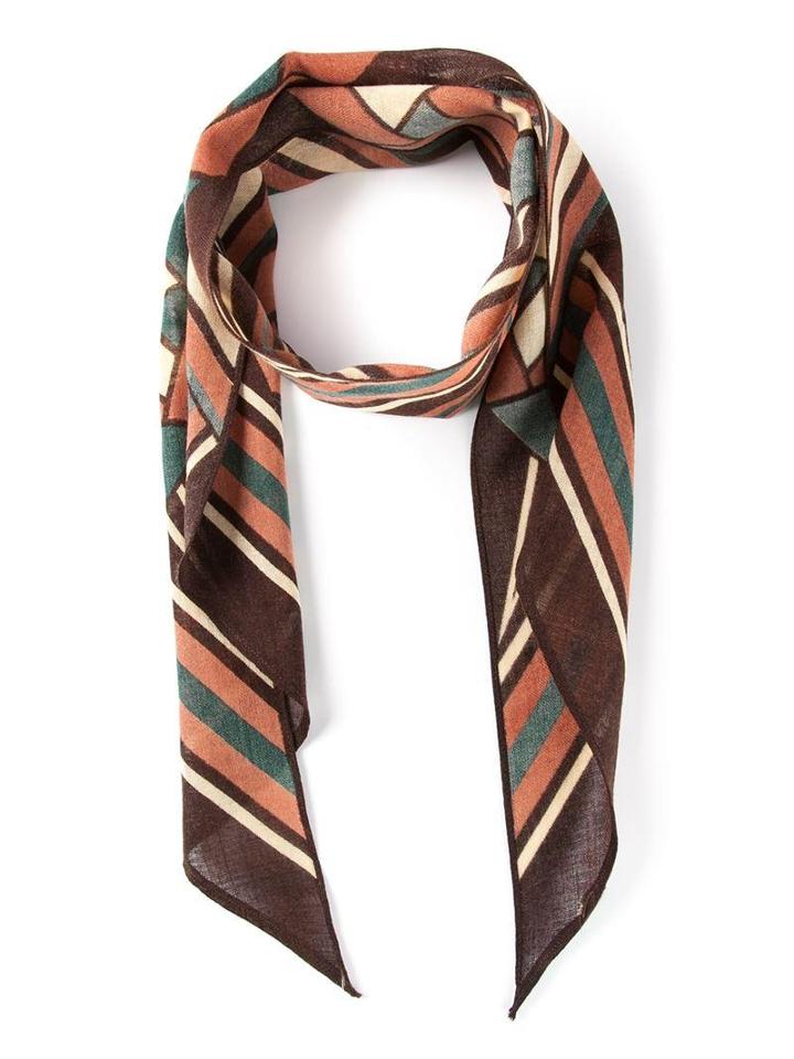 Biba Striped Print Scarf